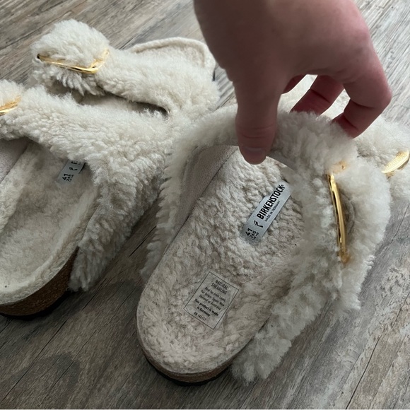 Birkenstock Arizona Big Buckle Teddy Sandals 41 - Picture 4 of 7